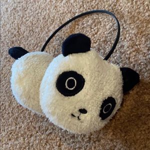 Panda Earmuffs Cute Soft Warm Sparkle